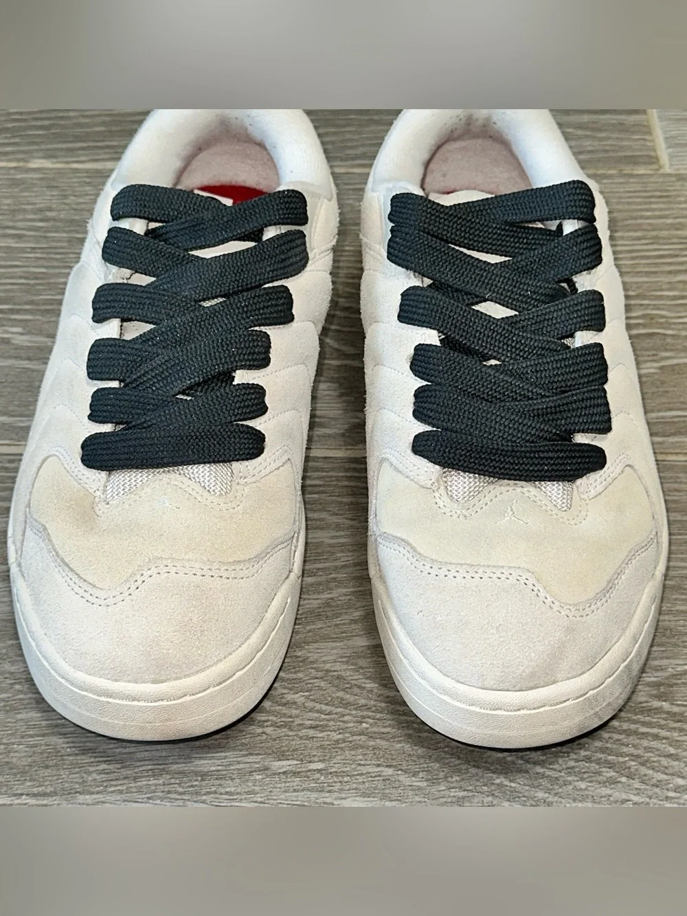 Jordan Session Low Phantom Suede Men’s 9.5 Sneaker Fat Lace Off-White Skate Shoe